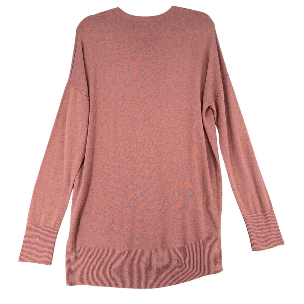 TROUVE Pink‎ V Neck Long Sleeve Oversized Sweater Top Women's XL